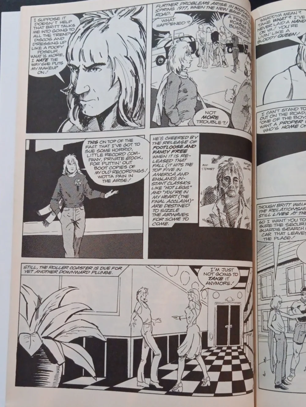 1991 Rod Stewart Rock & Roll Comic Book